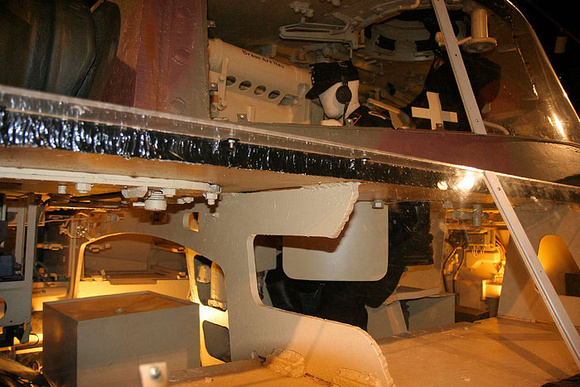 2007 08-07 King Tiger Tank - cutaway revealing tank interior